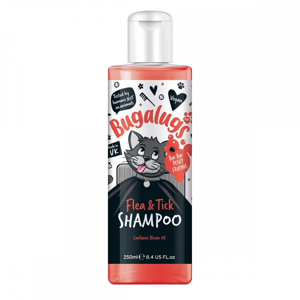 Flea & Tick Cat Shampoo with Neem Oil 250ml