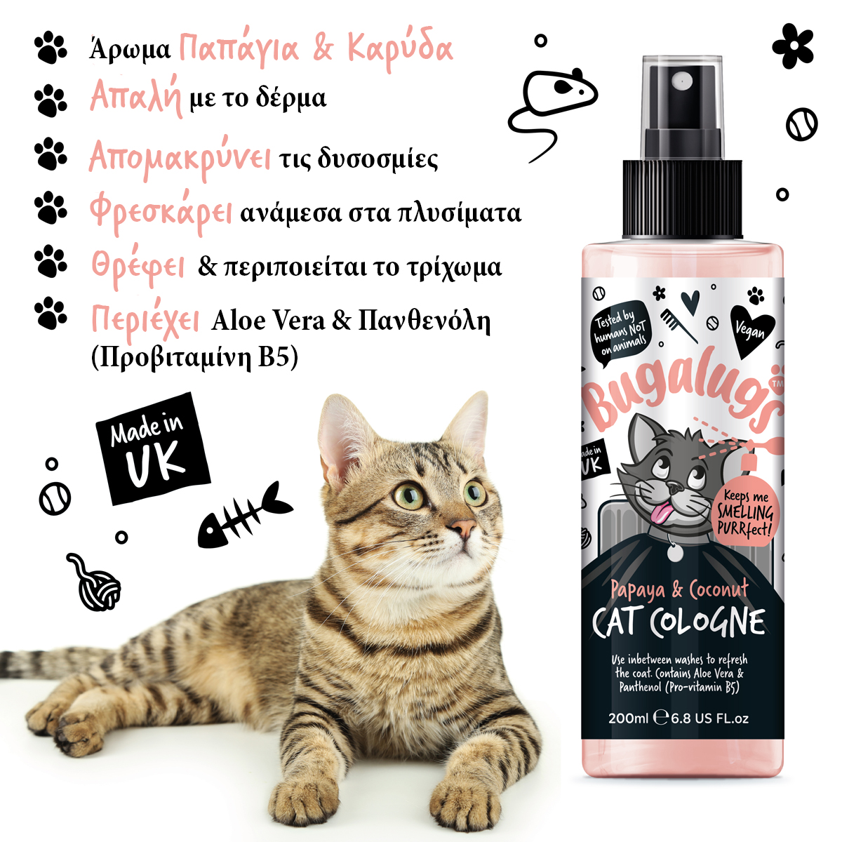 Papaya & Coconut Cat Cologne 200ml