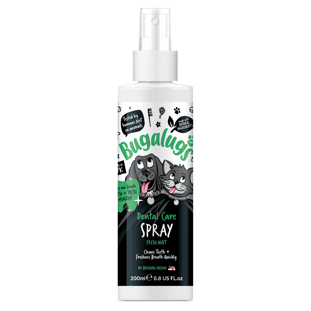 Dental Care Spray with Fresh Mint for Dogs & Cats 200ml