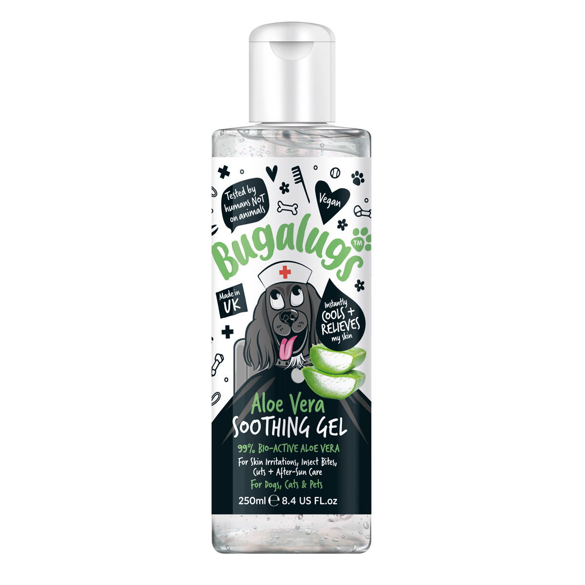 Soothing Gel with 99% Aloe Vera for Catas & Dogs 250ml