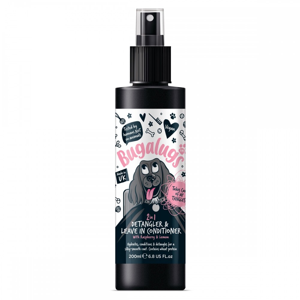 2 in 1 Detangler & Leave in Conditioner with Raspberry & Lemon for Dogs 200ml