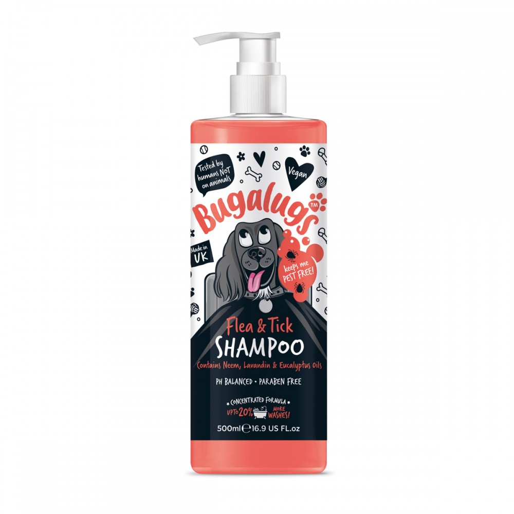 Flea and Tick Dog Shampoo with Neem Oil 500ml