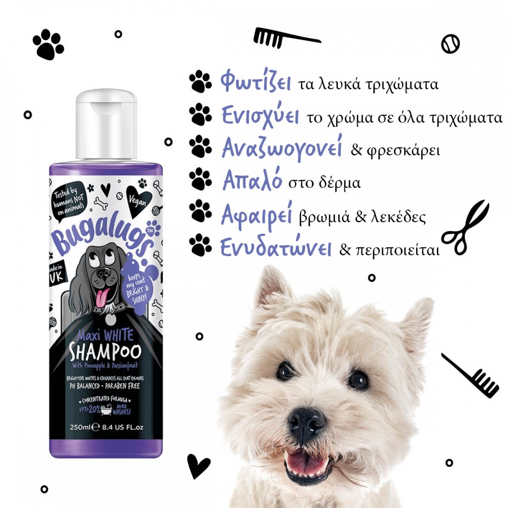 Maxi White Whitening Dog Shampoo with Pineapple & Passionfruit 250ml