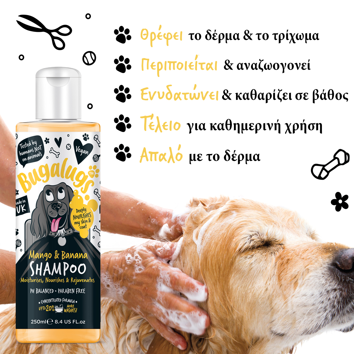 Dog Shampoo with Mango & Banana 250ml