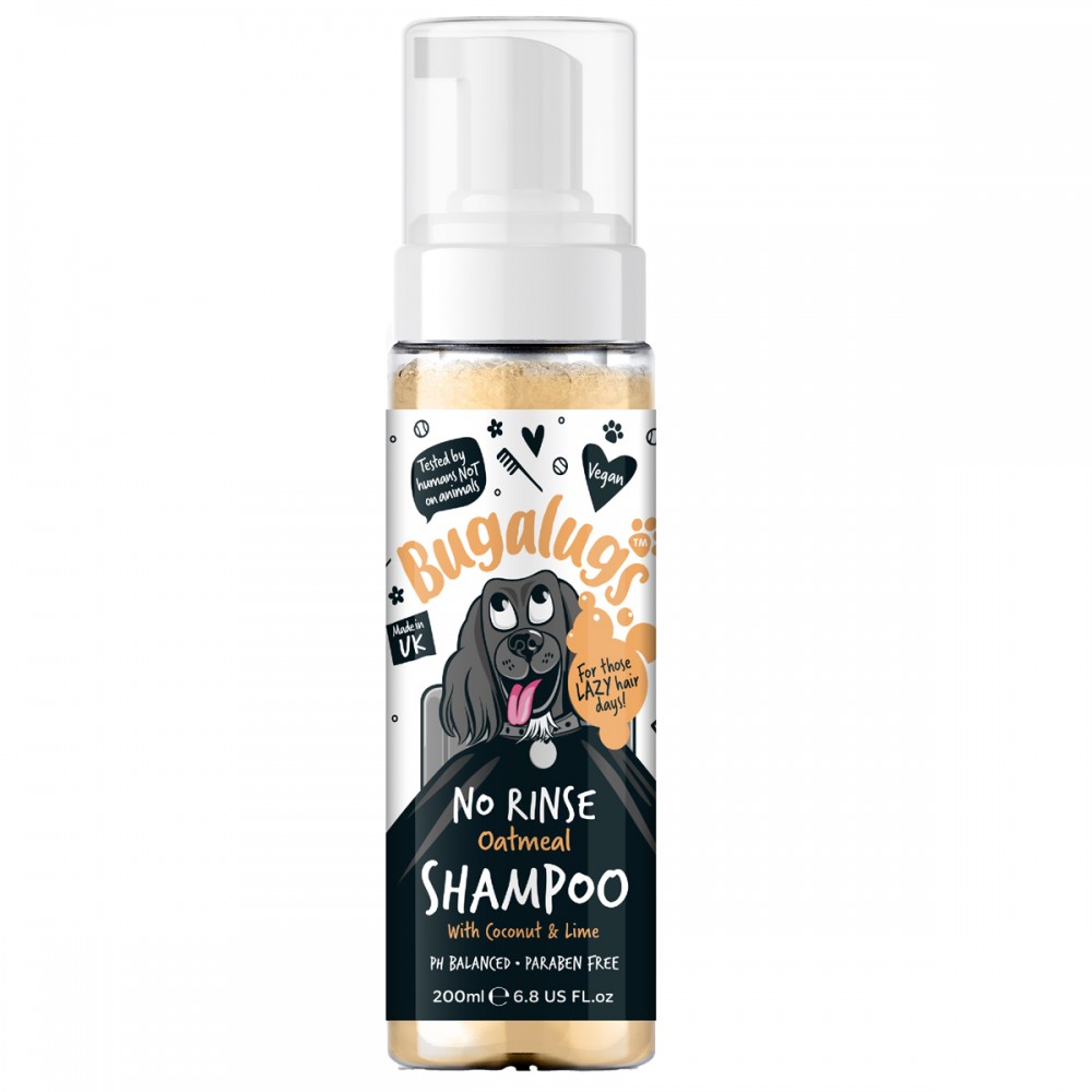 No Rinse Dog Shampoo with Oatmeal & Coconut & Lime Fragrance 200ml