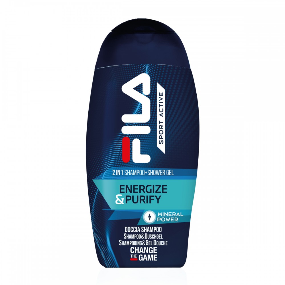 FILA Shampoo - Shower Gel Energize & Purify 250ml