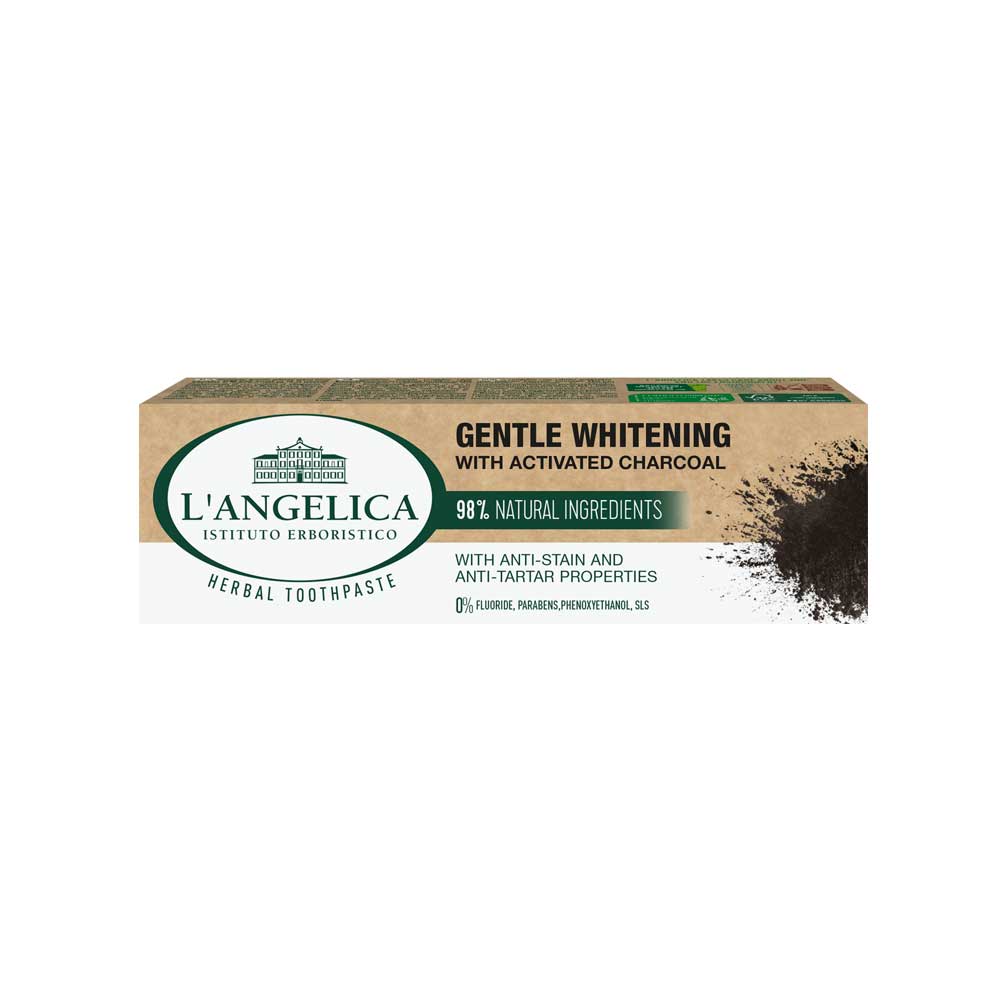ANGELICA HERBAL TOOTHPASTE - GENTLE WHITENING WITH CHARCOAL 75ml