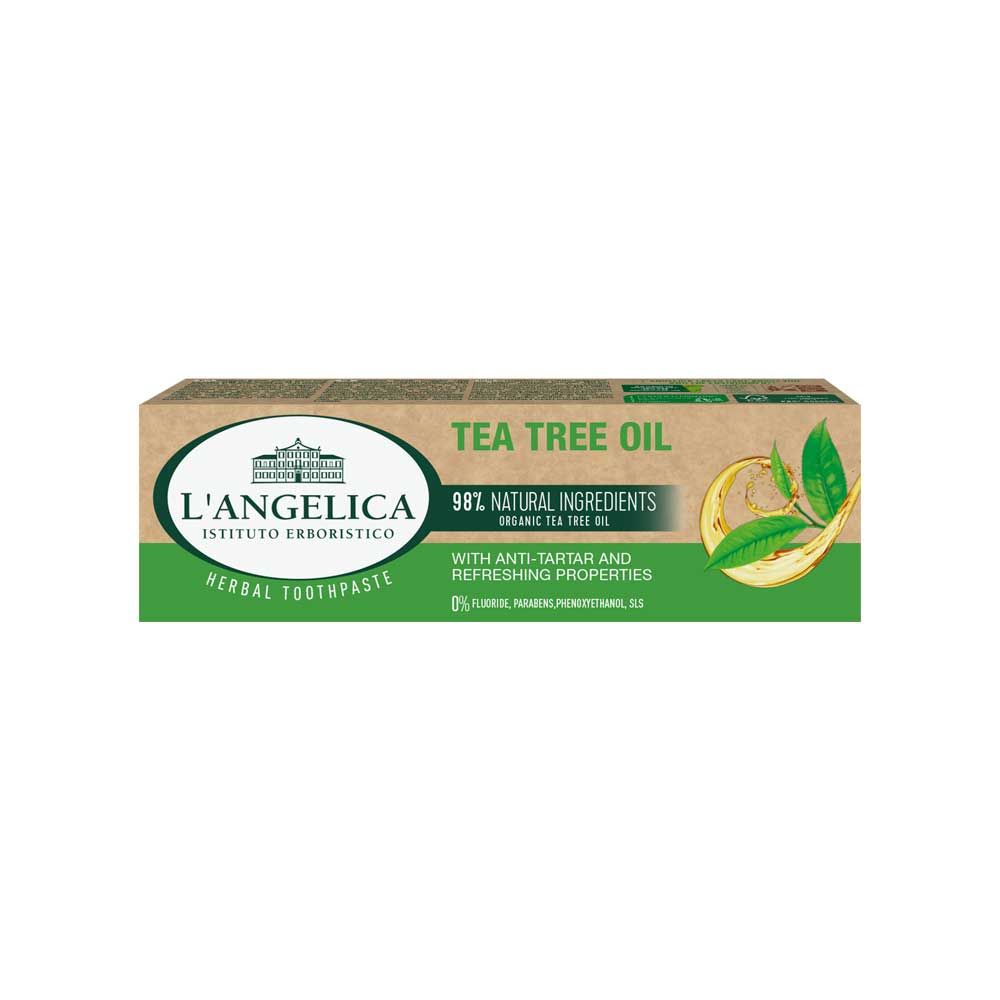 ANGELICA HERBAL TOOTHPASTE TEA TREE OIL FOR ANTIBACTERIAL PROTECTION 75ml