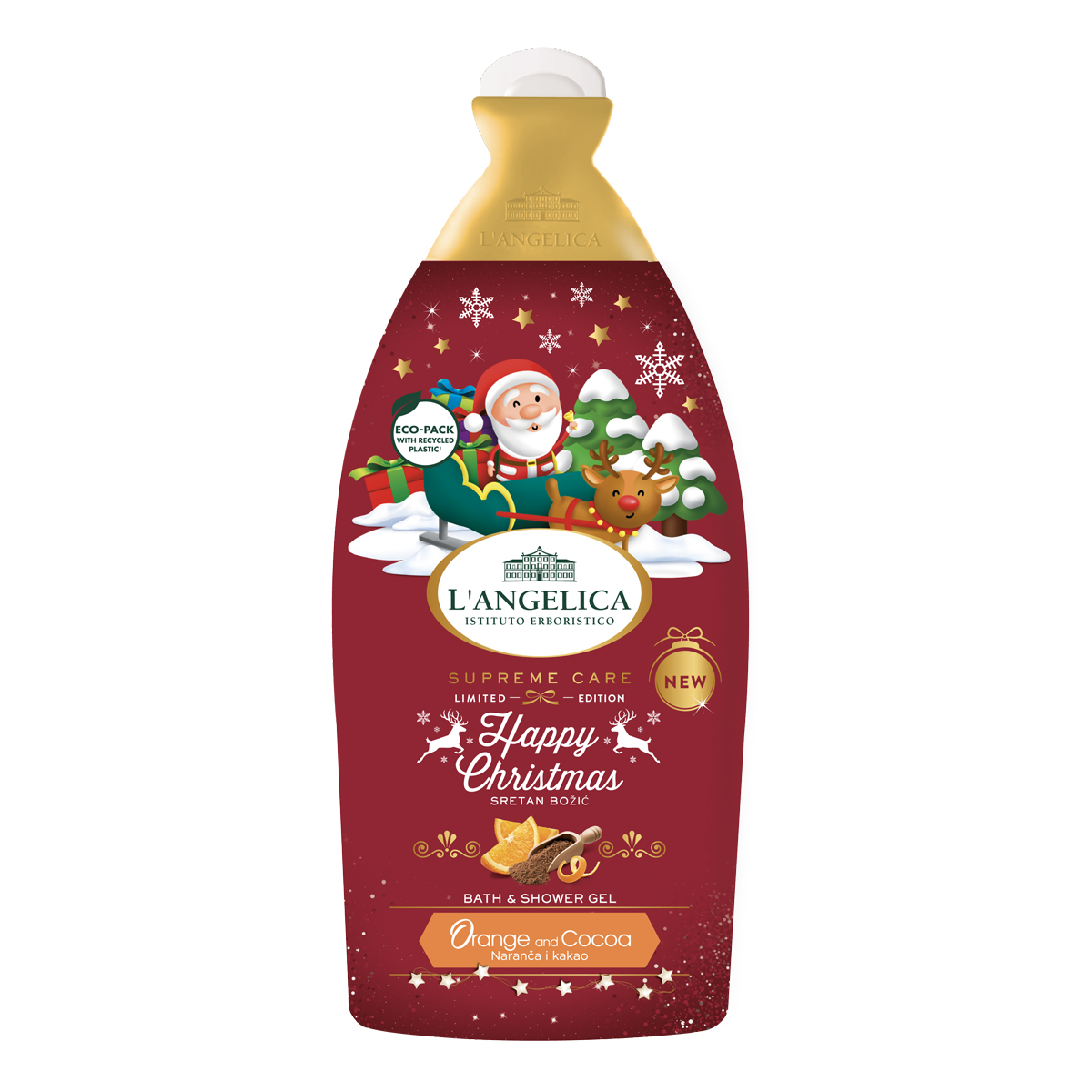 ANGELICA XMAS ORANGE & COCOA BATH&SHOWER GEL 500ML