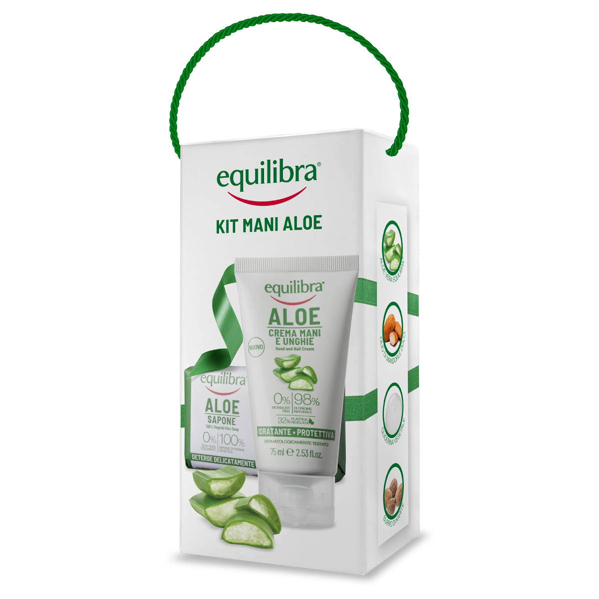 EQUILIBRA GIFT SET ALOE HAND CREAM 75 ML & SOAP