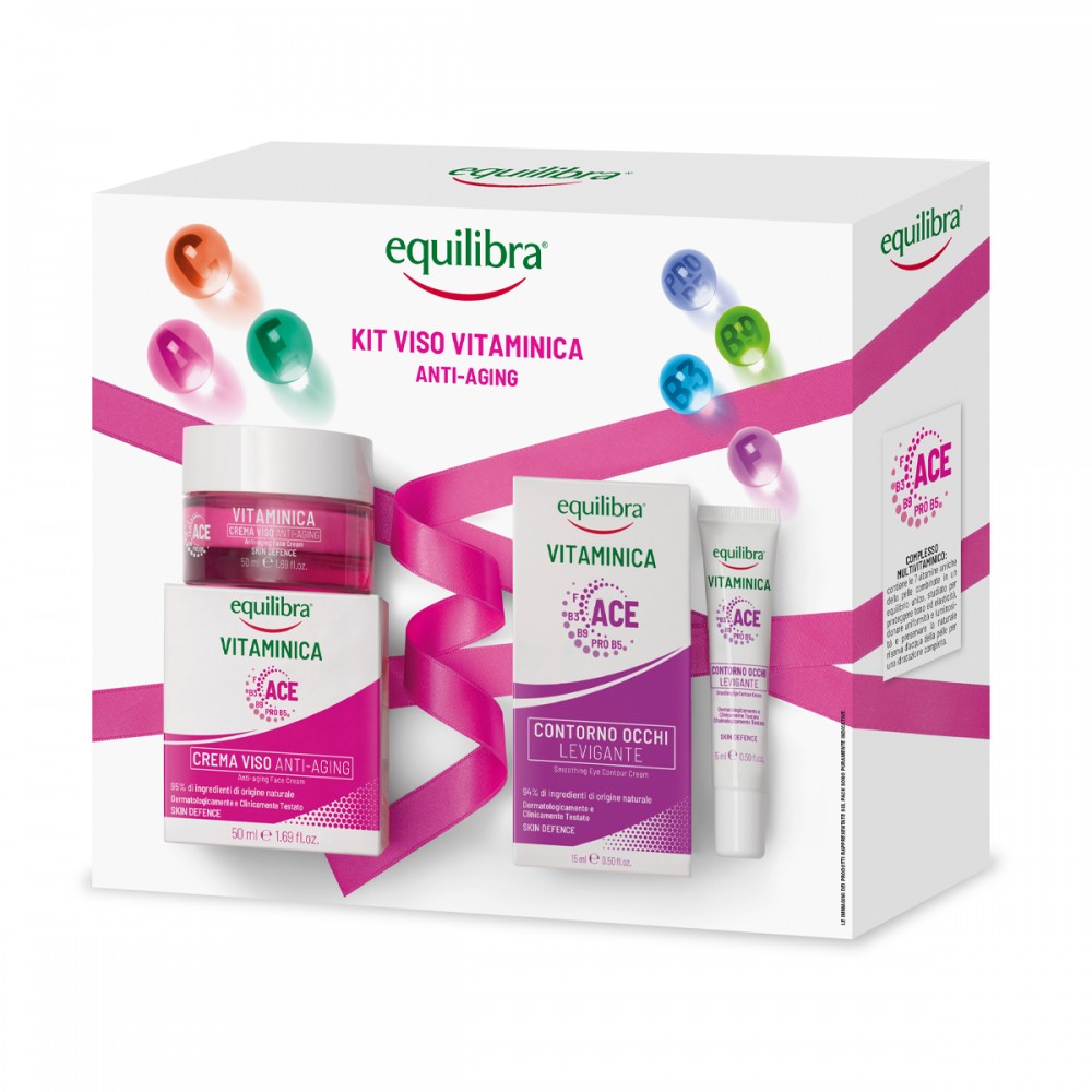 EQUILIBRA GIFT SET VITAMINICA ANTI-AGING FACE CREAM 50 ML & SMOOTHING EYE CONTOUR CREAM 15 ML