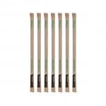 Paper Straws FSC® Black Straight Ø 0.42 x 17cm Wrapped 1/1