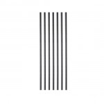 Paper Straws FSC® Black Straight Ø 0.42 x 17cm Wrapped 1/1