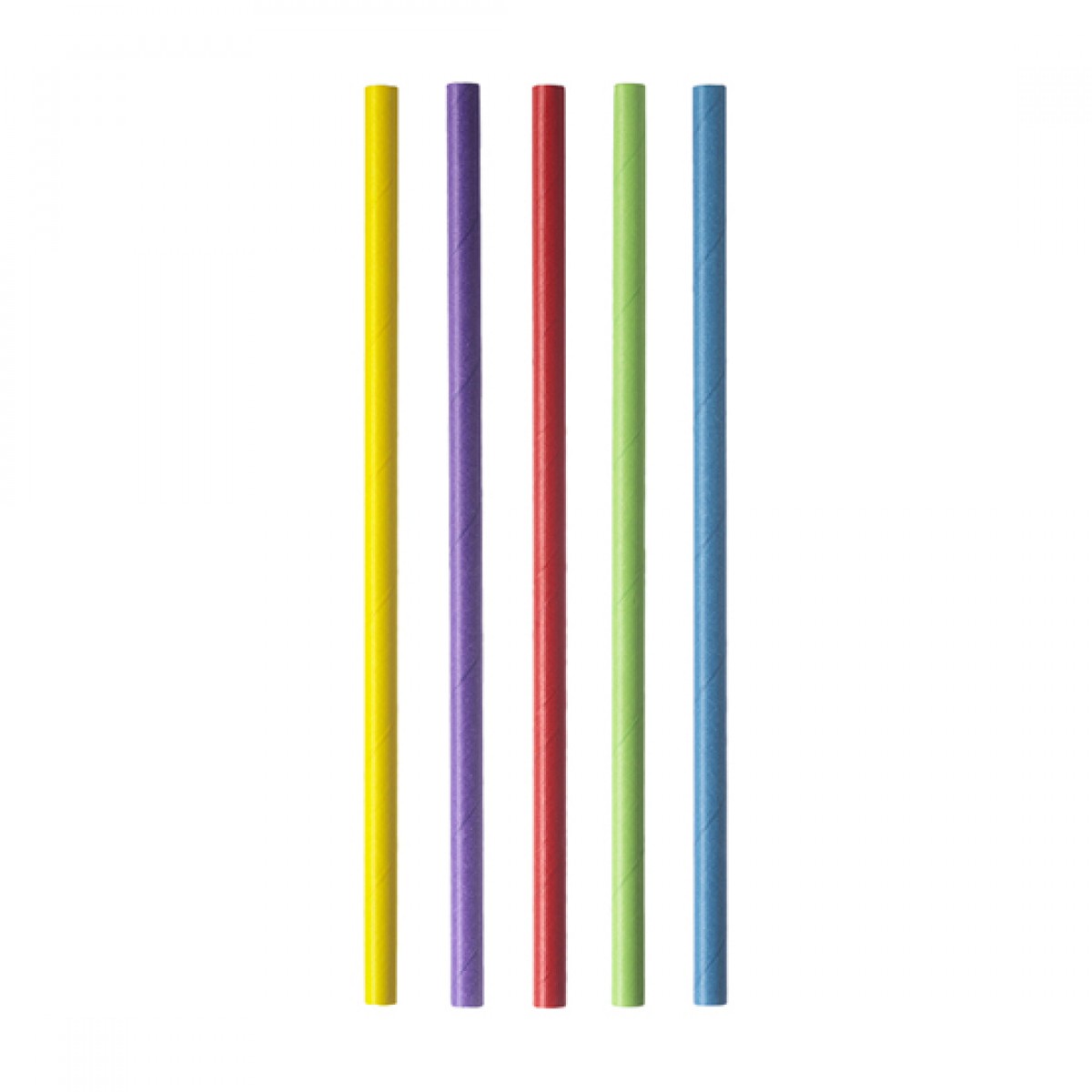 Paper Straws FSC® Multicolour Straight Ø 0.8 x 21 cm Wrapped 1/1