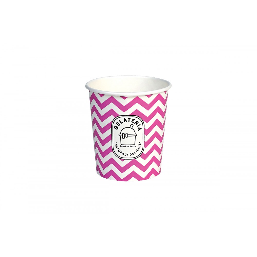 Ice cream Paper Cups 12oz Zig Zag Design