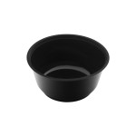 M/W PP ROUND FOOD CONTAINER INJECTION 24oz BLACK & LID SET 50pcs