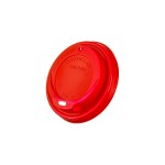 PP Sip Lids Red Colour 80mm