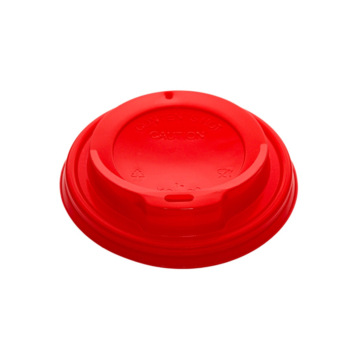 PP Sip Lids Red Colour 90mm