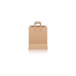 Kraft Paper Bags with Reinforced Inner Handles 22 x 12 x 28 cm.