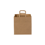 KRAFT PAPER BAG TAKE AWAY 32X21X33cm 1pcs.