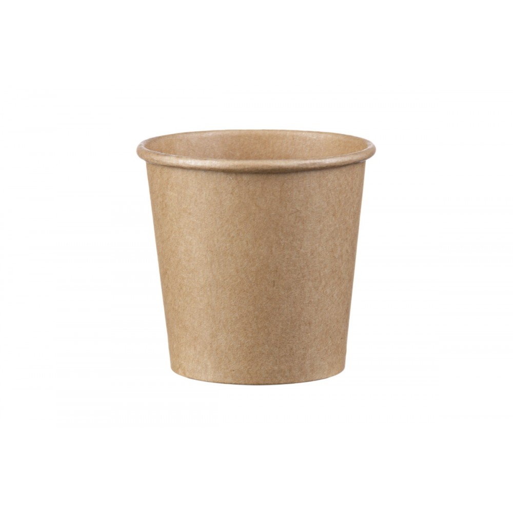 Single Wall Paper Cups 4oz Kraft