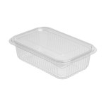 PET Food Containers with Hinged Flat Lid  750 ml