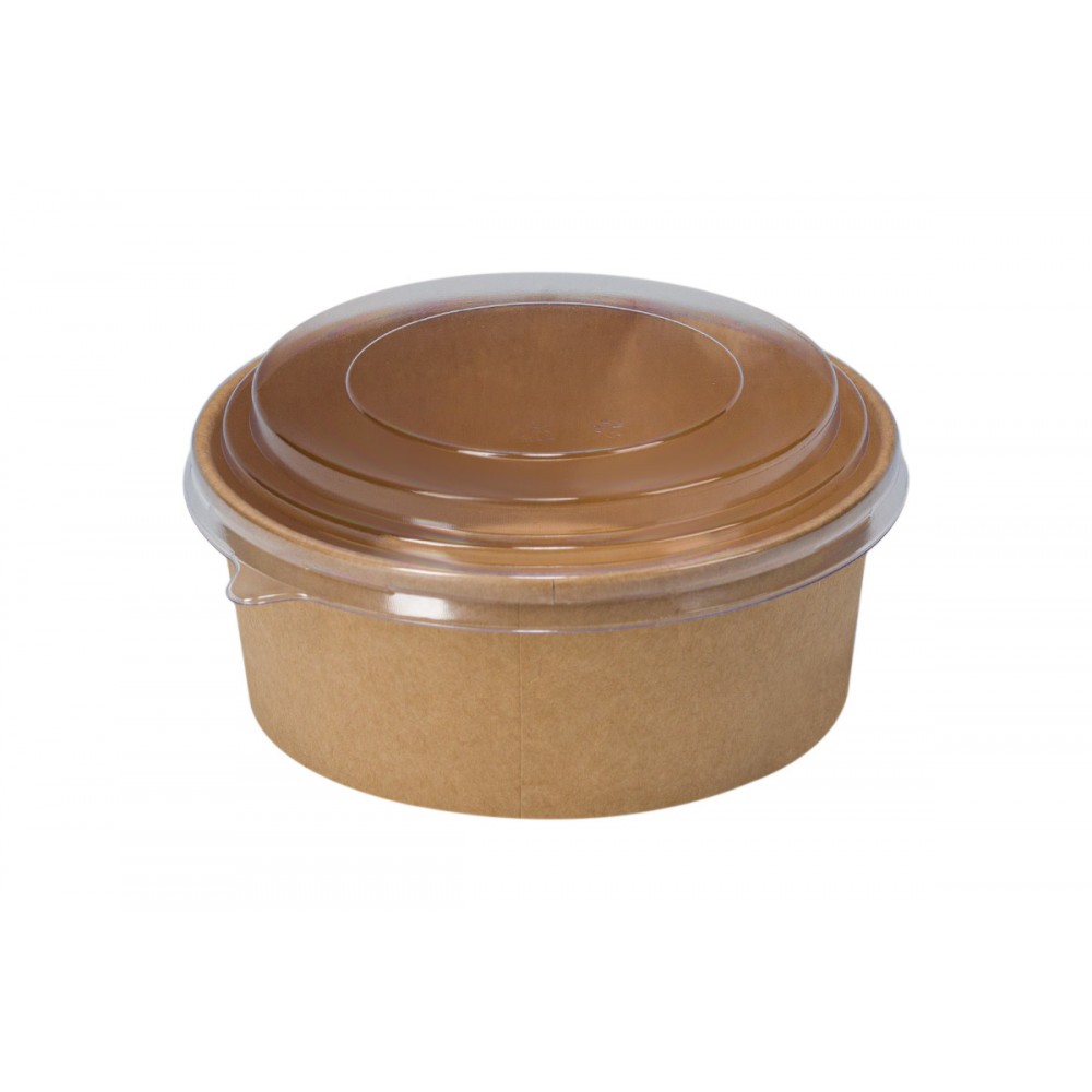 KRAFT FOOD ROUND CONTAINER 500cc WITHOUT LIDS 50pcs