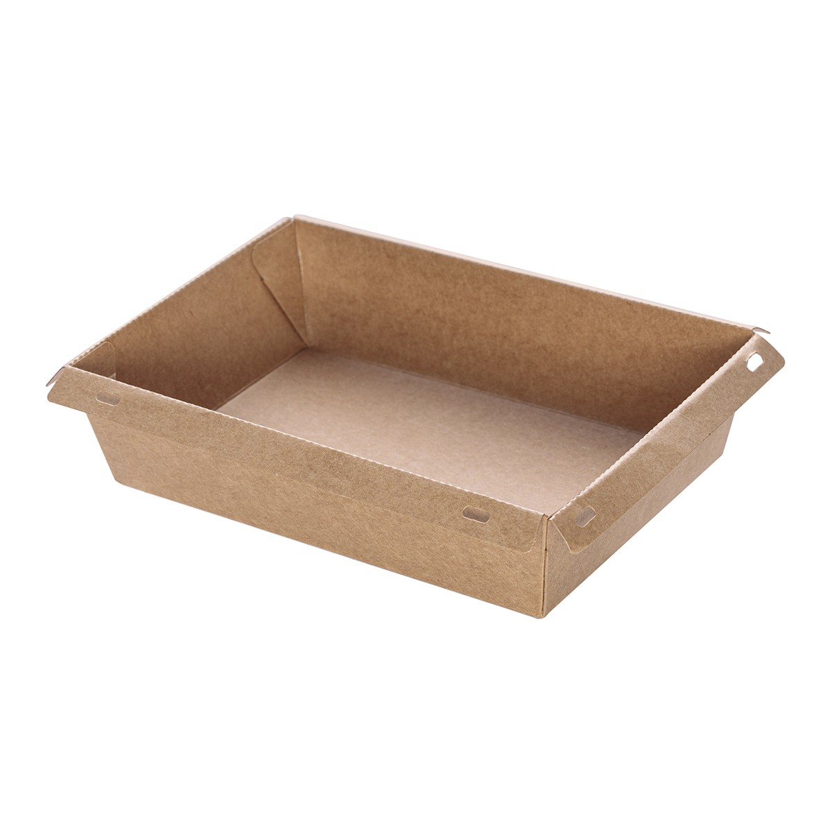 Kraft Paper Food Containers 700 ml with PET Safelock Lid (SET)