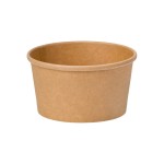 ROUND KRAFT SOUP CONTAINER 15oz (435ml) (11.5x9,3x.6.2) WITHOUT LIDS 50pcs