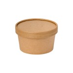 ROUND KRAFT SOUP CONTAINER 15oz (435ml) (11.5x9,3x.6.2) WITHOUT LIDS 50pcs