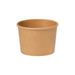 ROUND KRAFT SOUP CONTAINER 20oz (580ml)  (11,5x9,3x8) WITHOUT LIDS 50pcs