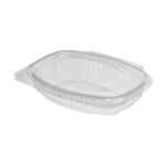 PET TRANSPARENT FOOD CONTAINER 250cc OVAL 80pcs