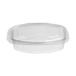 PET Food Containers with Hinged Flat Lid 750 ml