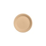 Round Paper Plate Kraft Ø 18 cm. (10 pieces)