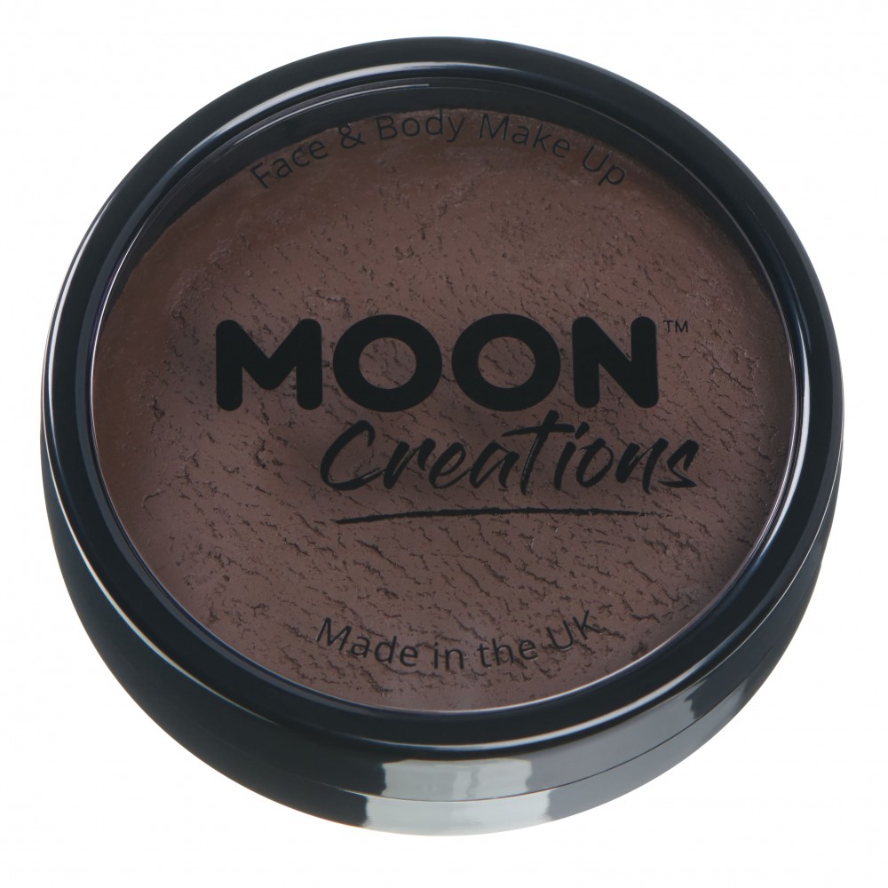 MOON CREATIONS C1 FACE & BODY CAKE MAKEUP DARK BROWN 36g