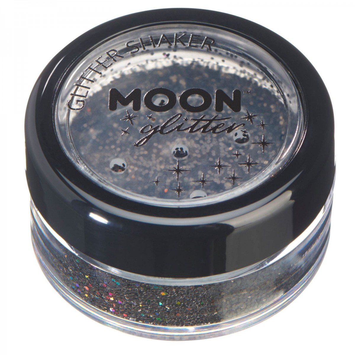 MOON CREATIONS G16 HOLOGRAPHIC GLITTER SHAKER BLACK 5g