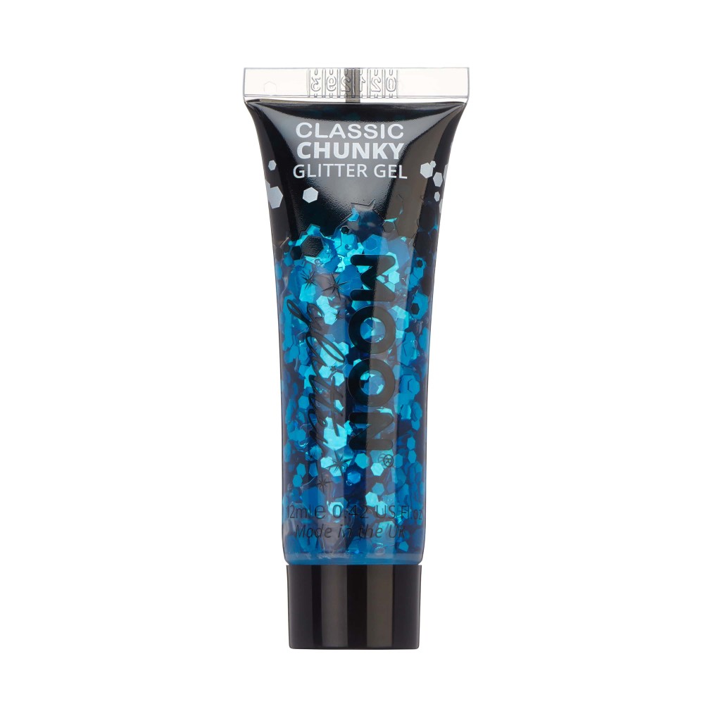 MOON CREATIONS G23 CLASSIC CHUNKY GLITTER GEL BLUE 12ml