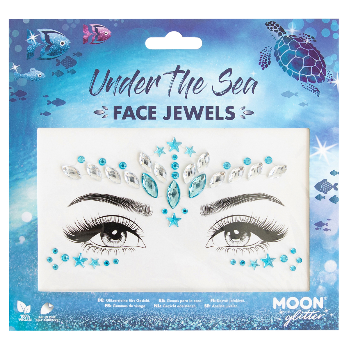 MOON CREATIONS G40 GLITTER FACE JEWELS - UNDER THE SEA