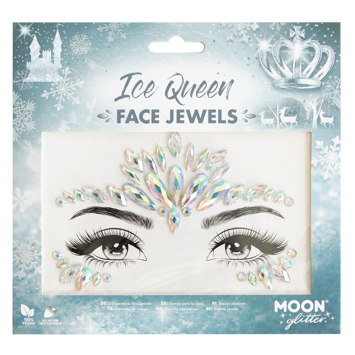 MOON CREATIONS G40 GLITTER FACE JEWELS - ICE QUEEN