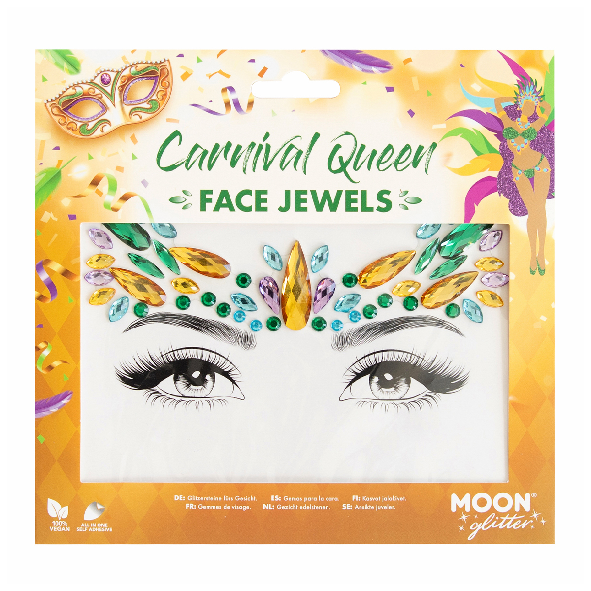 MOON CREATIONS G40 GLITTER FACE JEWELS - CARNIVAL QUEEN