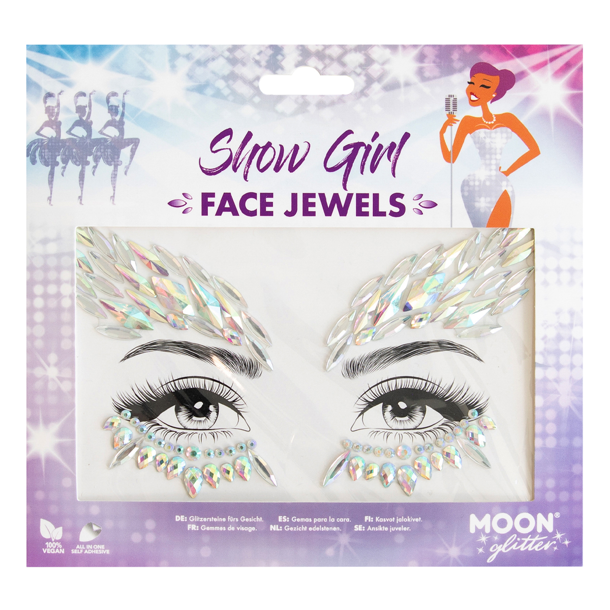 MOON CREATIONS G40 GLITTER FACE JEWELS - SHOW GIRL