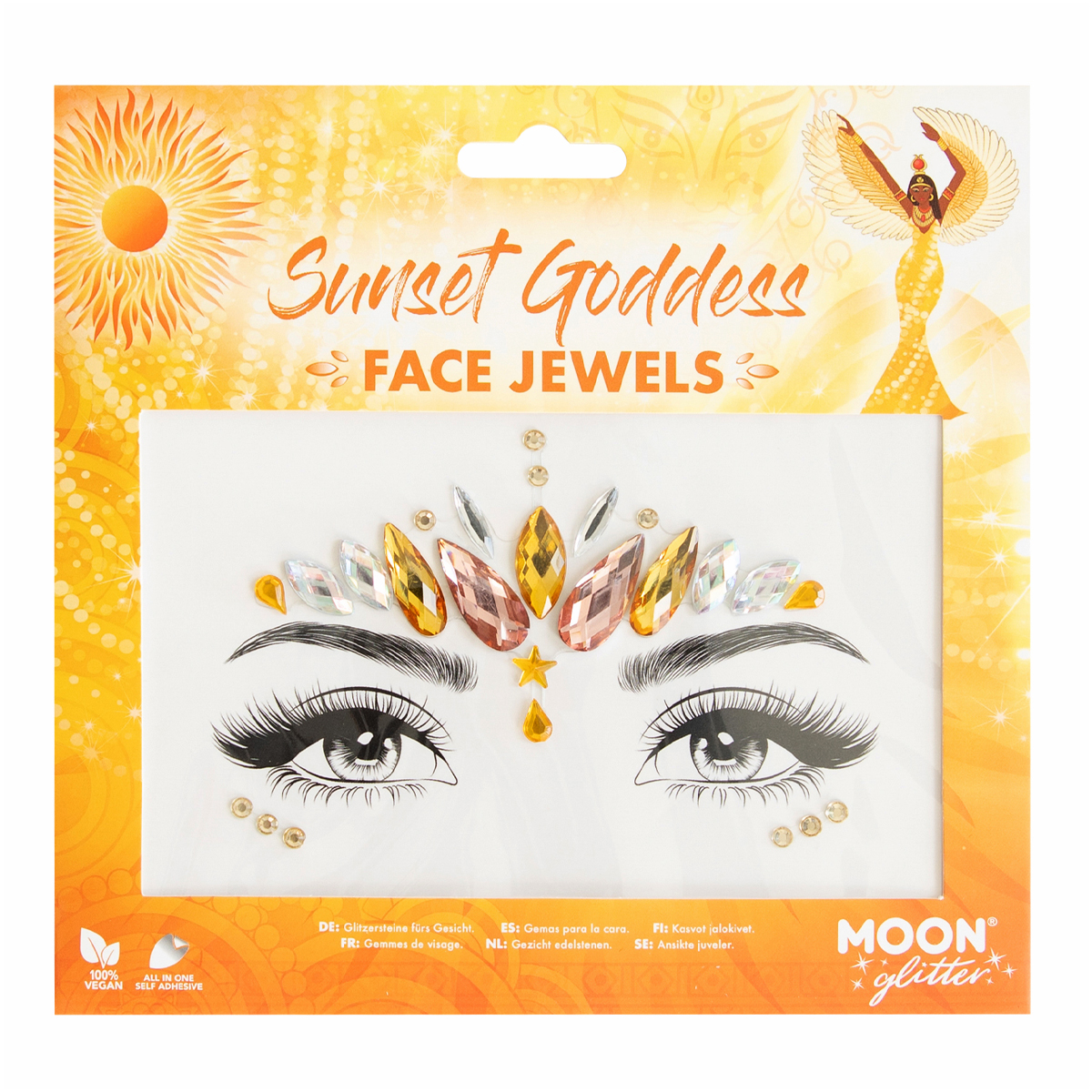 MOON CREATIONS G40 GLITTER FACE JEWELS - SUNSET GODDESS