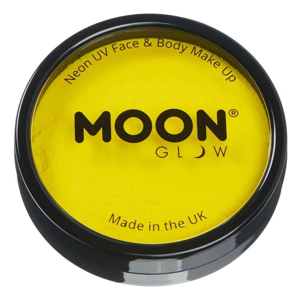 MOON CREATIONS M2 INTENSE NEON UV FACE & BODY CAKE MAKEUP YELLOW 36g