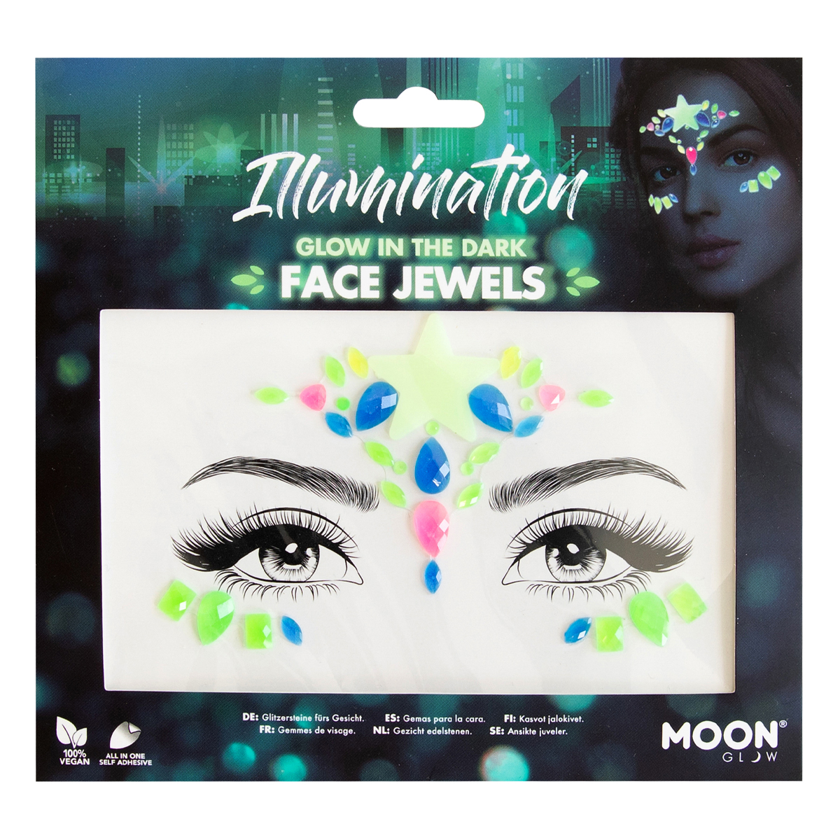 MOON CREATIONS M35 GLOW IN THE DARK FACE JEWELS - ILLUMINATION