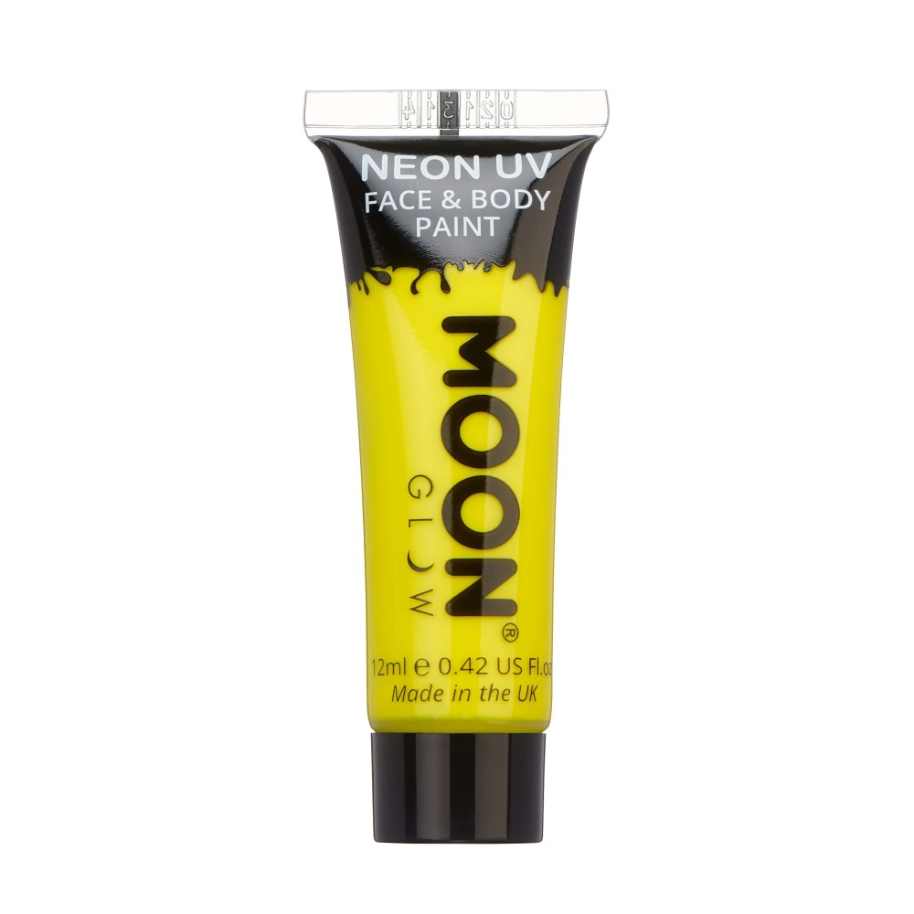 MOON CREATIONS M3 INTENSE NEON UV FACE & BODY PAINT YELLOW 12ml