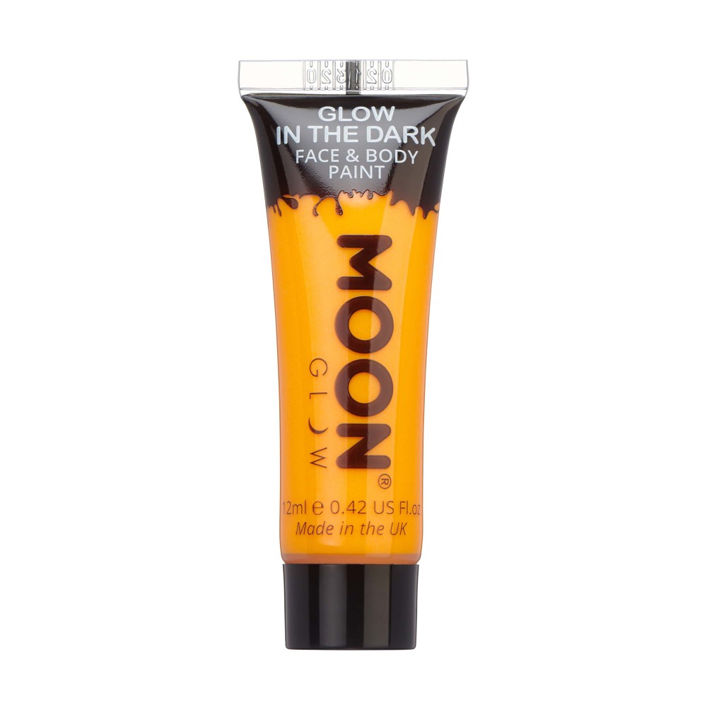 MOON CREATIONS M29 GLOW IN THE DARK FACE & BODY PAINT ORANGE 12ml