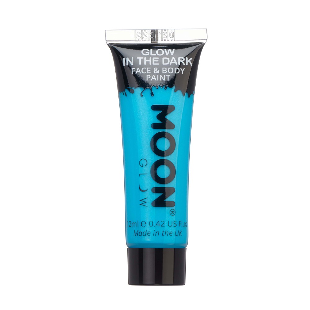 MOON CREATIONS M29 GLOW IN THE DARK FACE & BODY PAINT BLUE 12ml