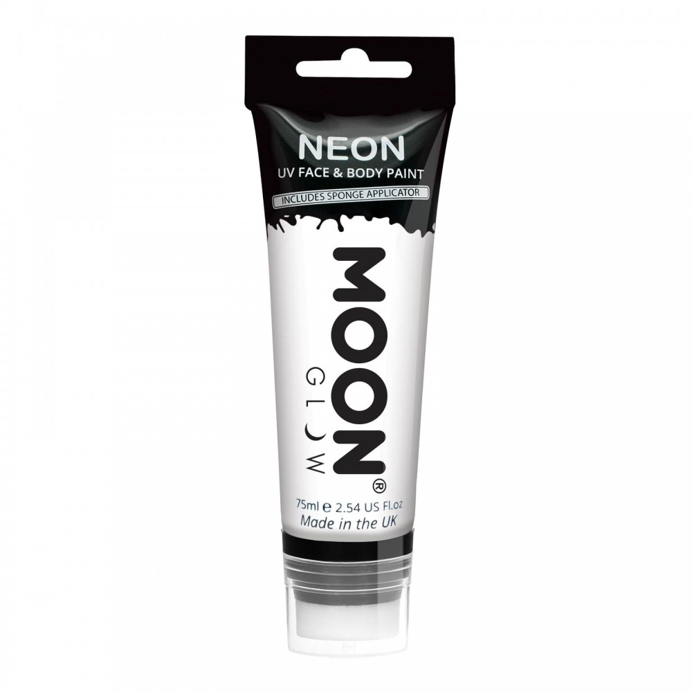 MOON CREATIONS M6 INTENSE NEON UV FACE & BODY PAINT WHITE 75ml