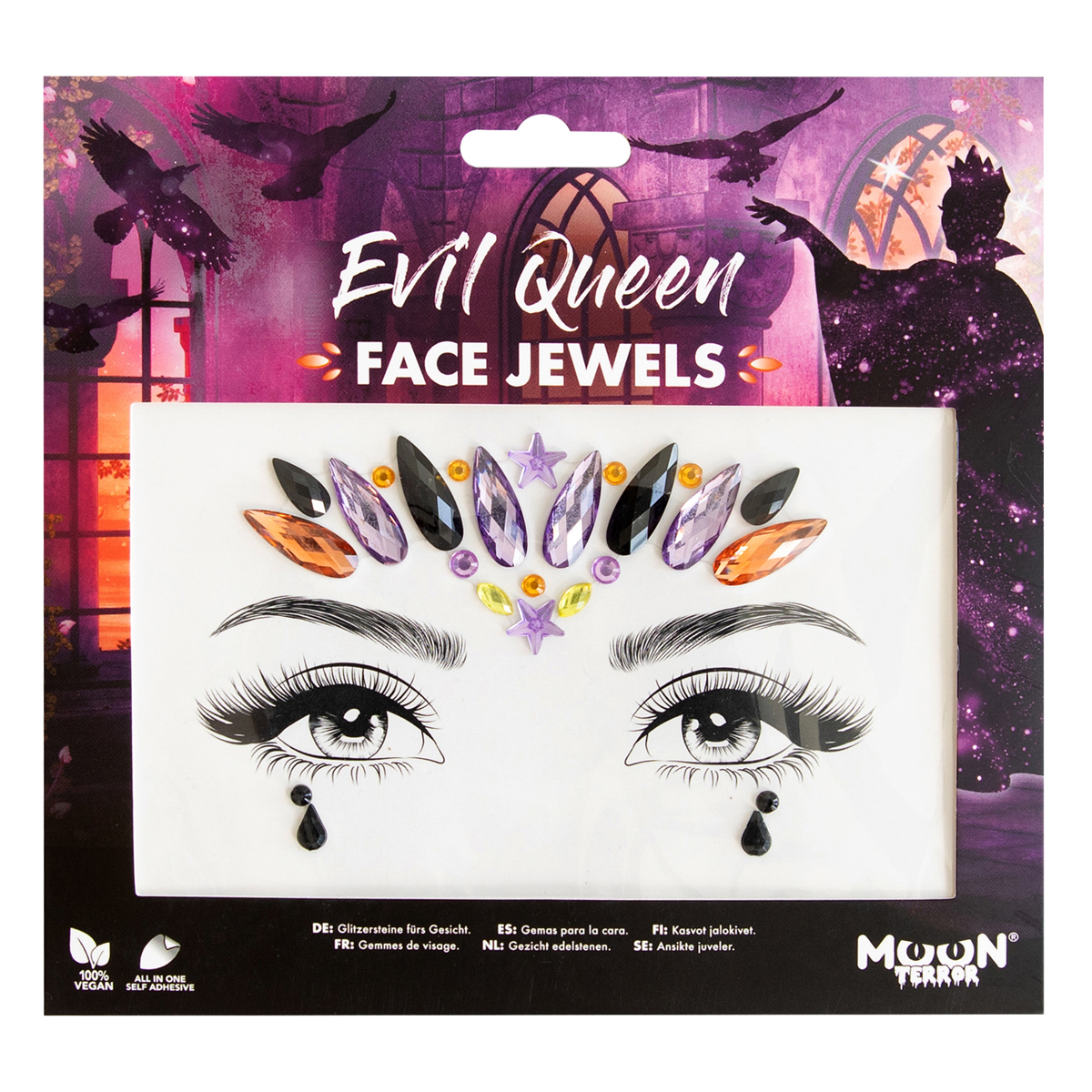 MOON CREATIONS T20 HALLOWEEN FACE JEWELS - EVIL QUEEN