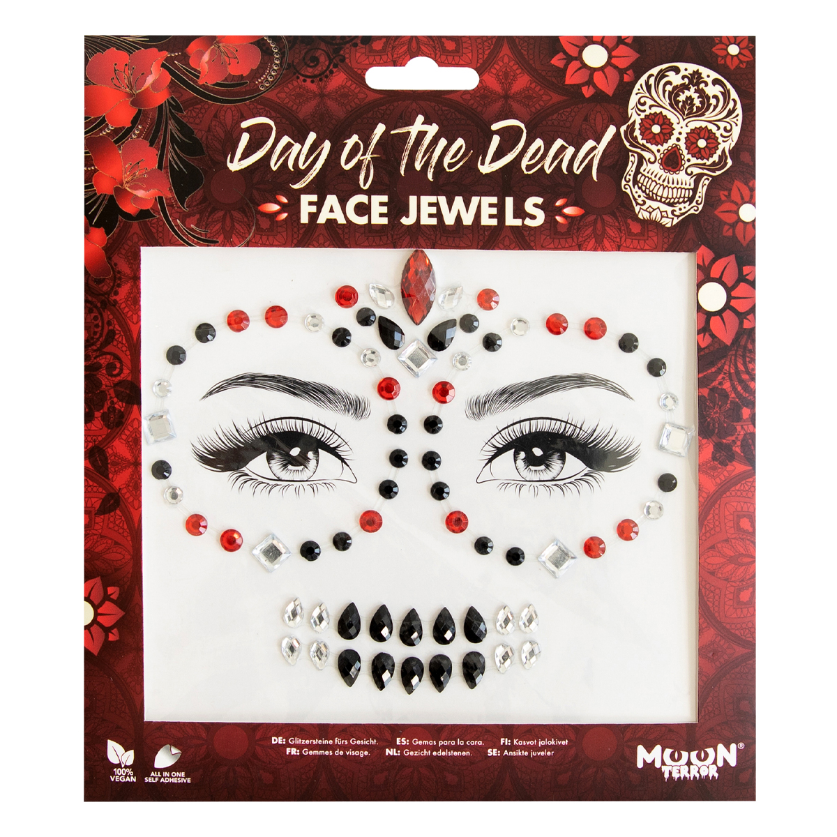 MOON CREATIONS T20 HALLOWEEN FACE JEWELS - DAY OF THE DEAD